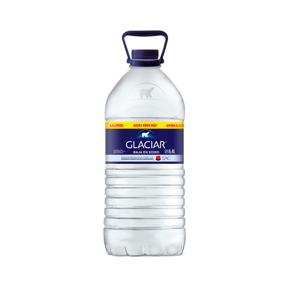 Agua Sin Gas Bidón 6.4 Lt Glaciar