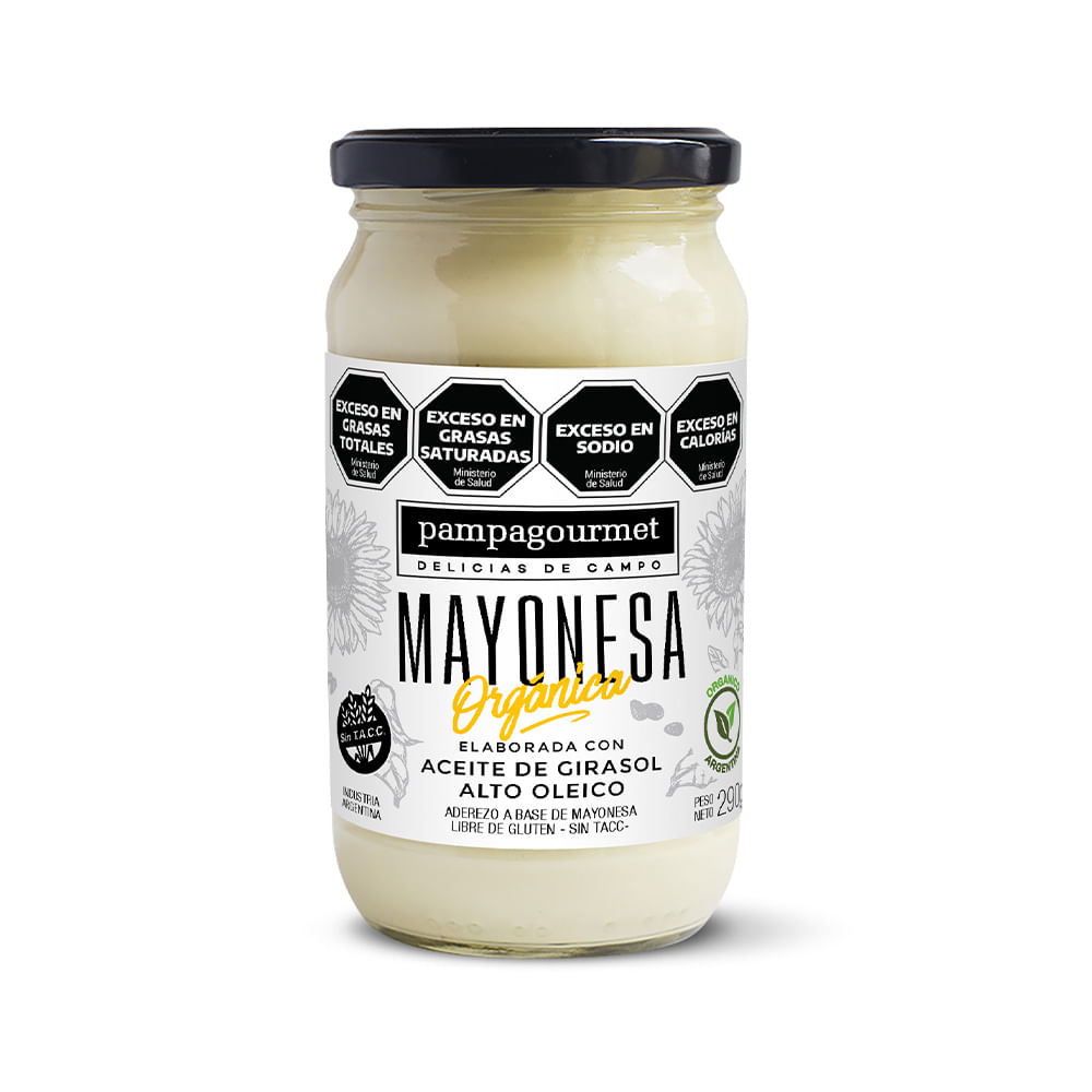 Mayonesa Orgánica 325 Grs Pampa Gourmet
