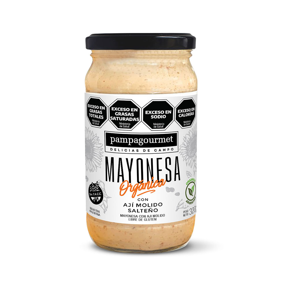 Mayonesa Orgánica Sabor Ají 320 Grs Pampa Gourmet