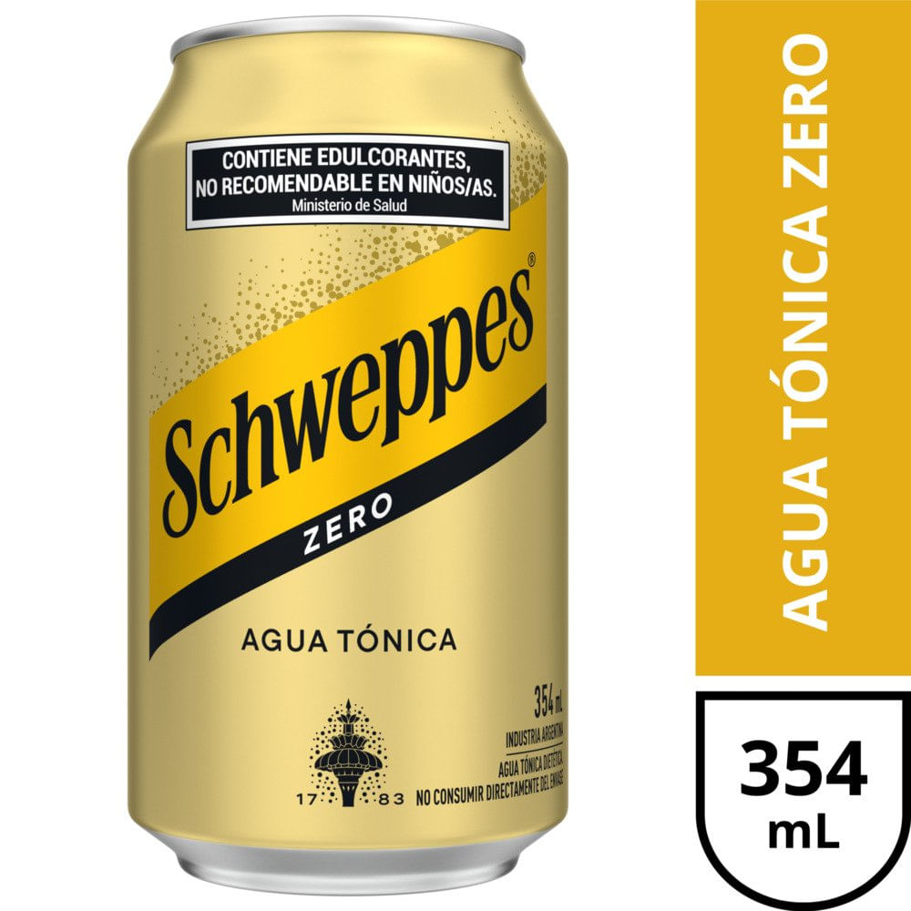 Gaseosa Tónica Sin Azúcar 354 Ml Schweppes