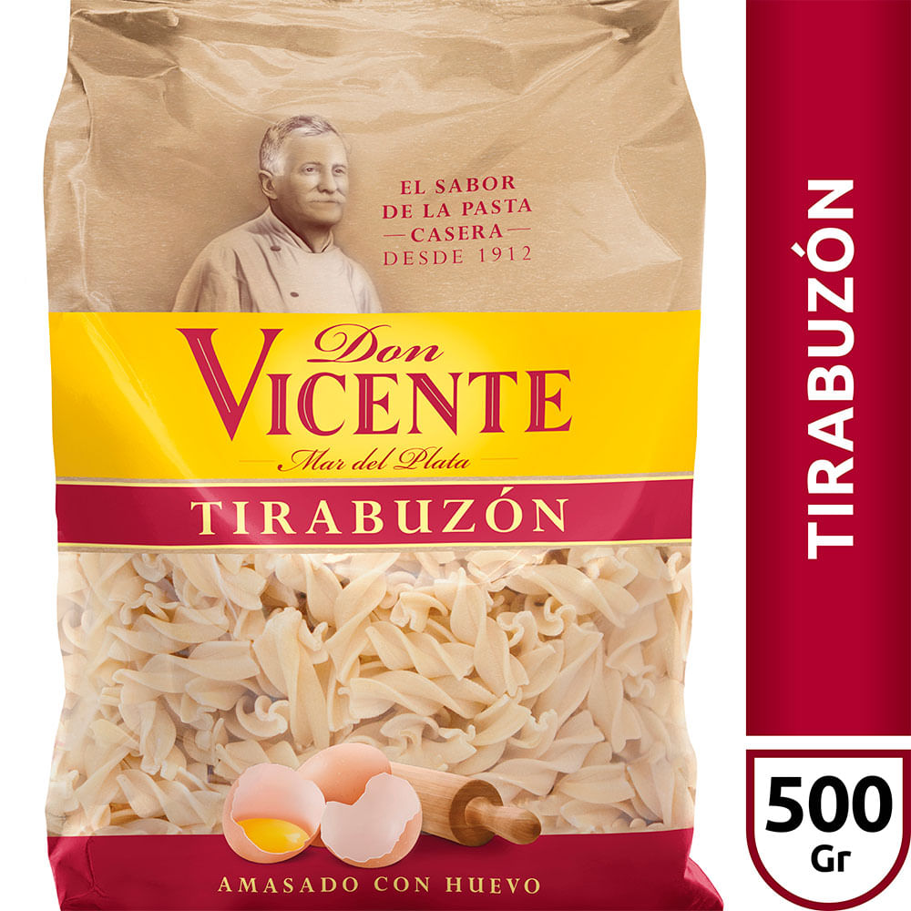 Fideos Tirabuzón al Huevo 500 Grs Don Vicente