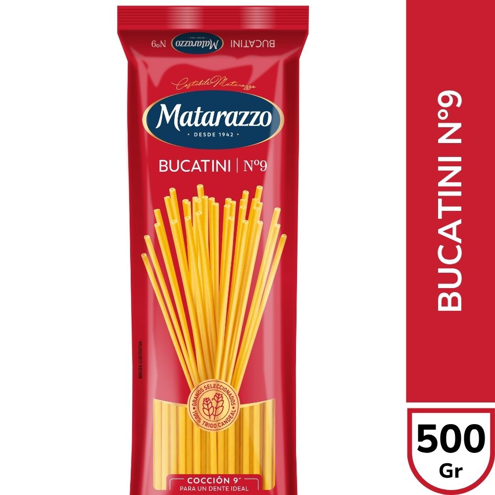 Fideos Bucattini 500 Grs Matarazzo