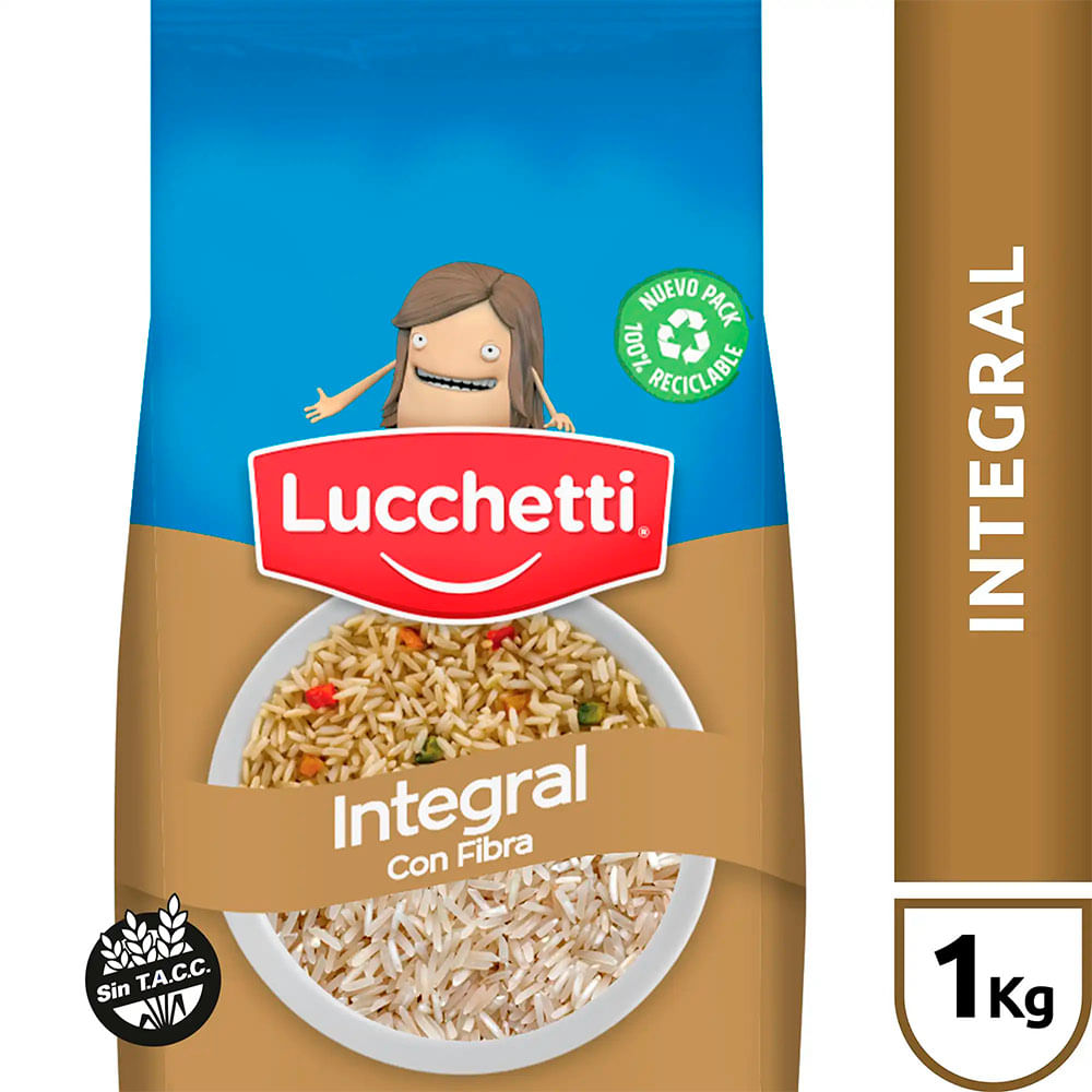 Arroz Luchetti Integral X1kg