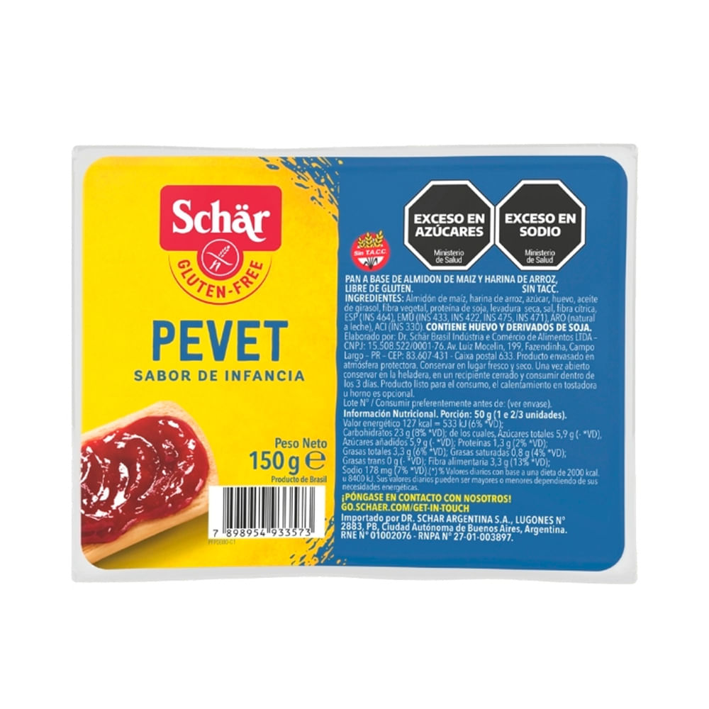 Pan Pebete 150 Gr Schar