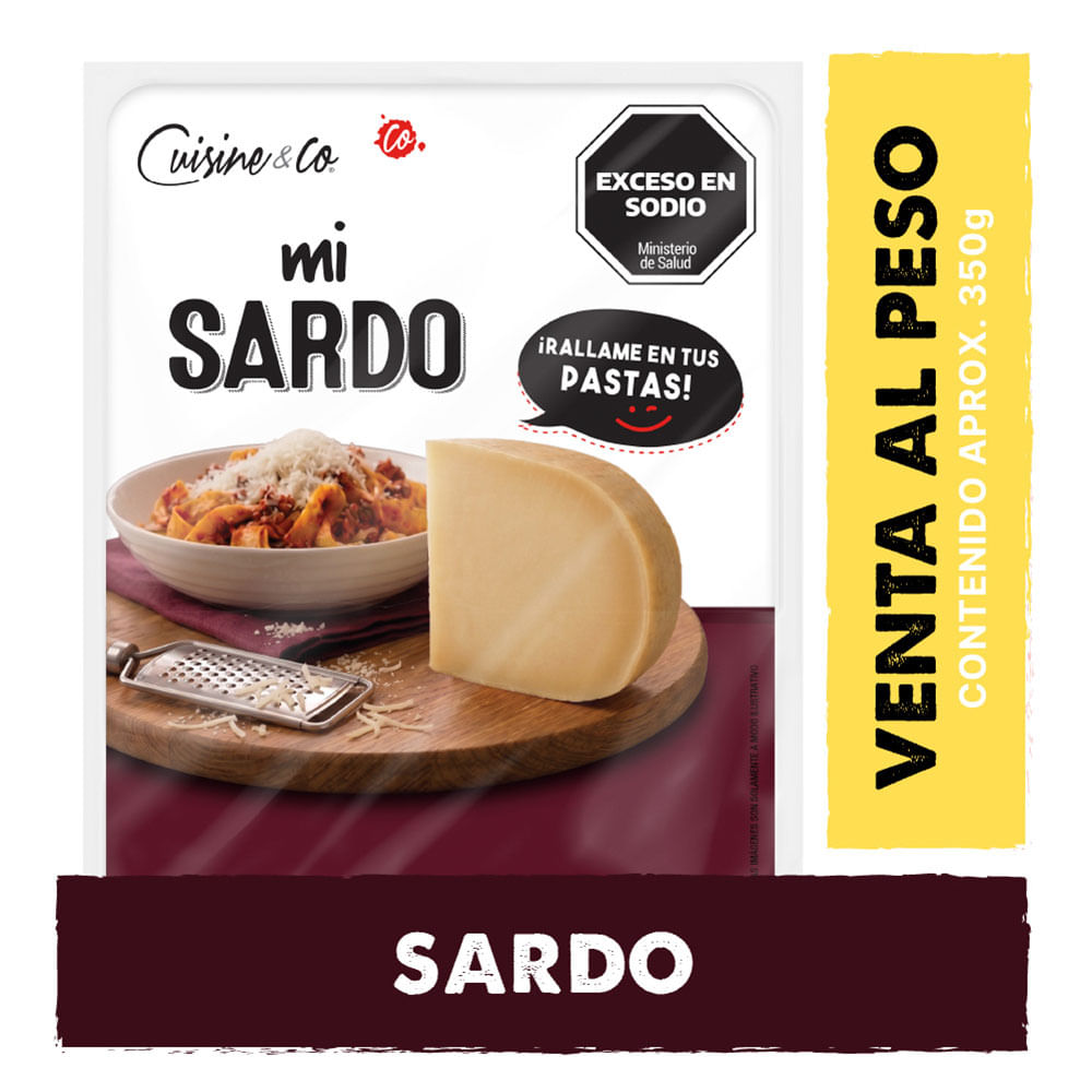 Queso Sardo x 350 Grs Cuisine y Co
