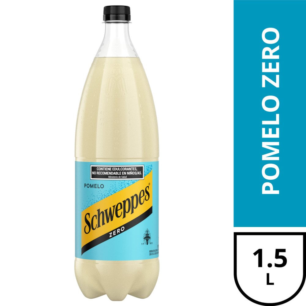 Gaseosa Sin Azúcar Sabor Pomelo 1.5 Lts Schweppes