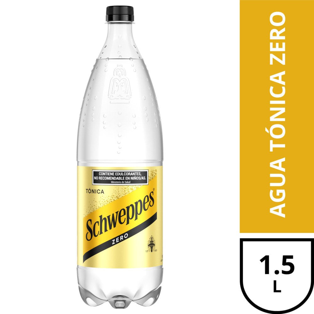 Gaseosa Agua Tónica Zero 1.5 Lts Schweppes