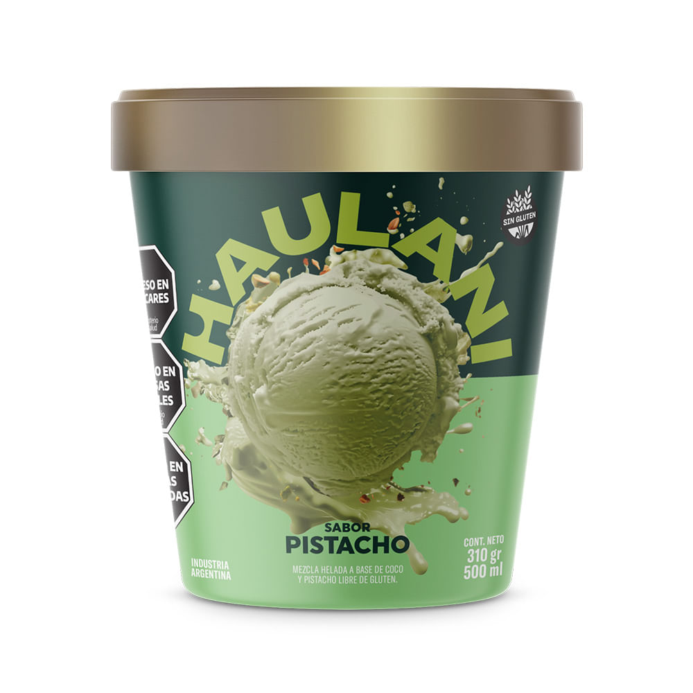 Helado Sabor Pistacho 370 Grs Haulani