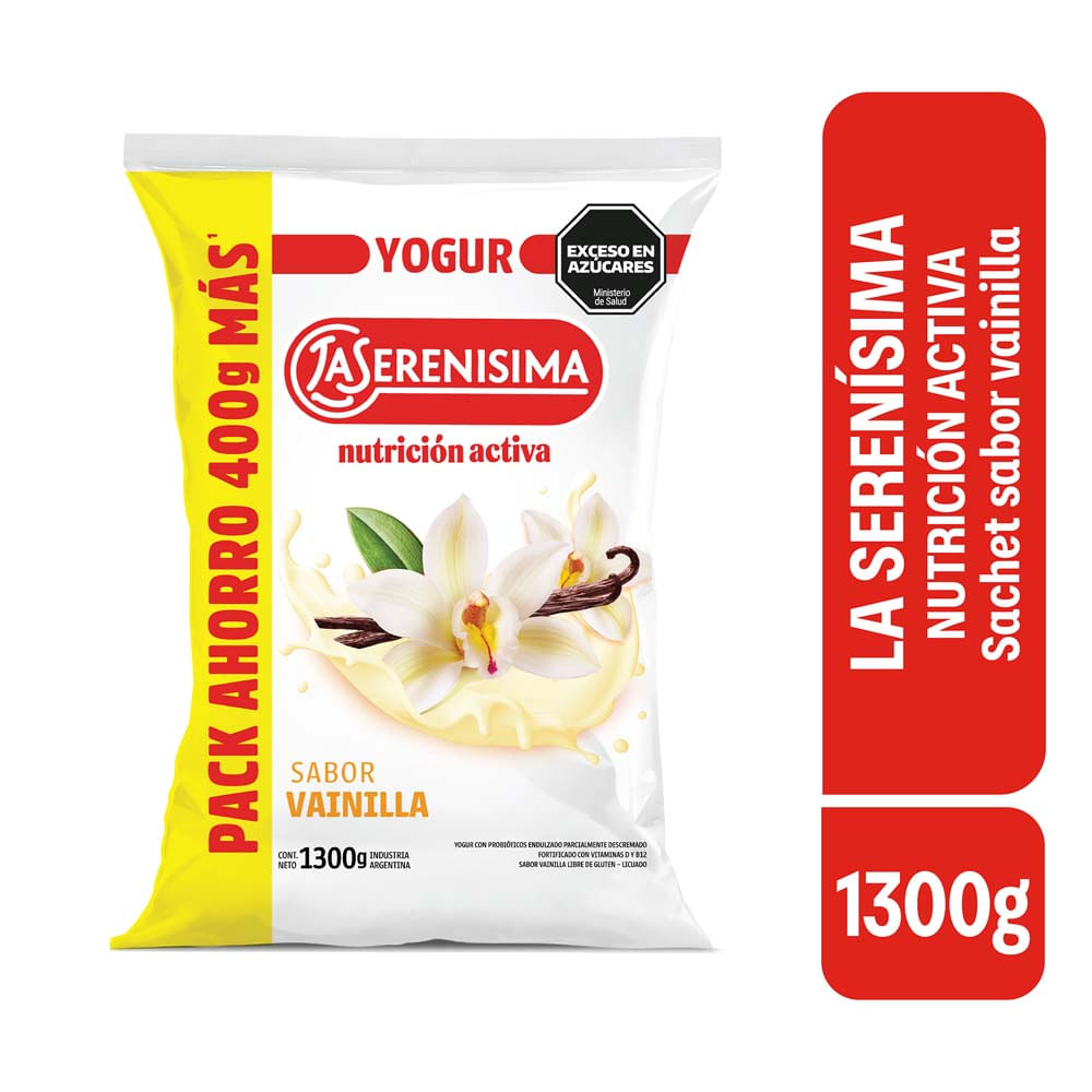 Yogurt Sabor Vainilla Semidescremado 1300 Grs La Serenisima