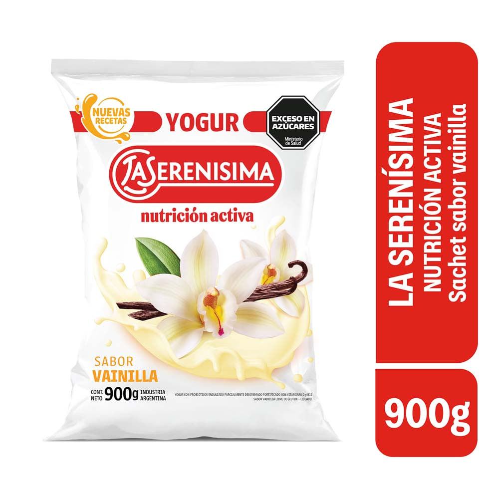 Yogur Sabor Vainilla Semidescremado 900 Grs La Serenisima