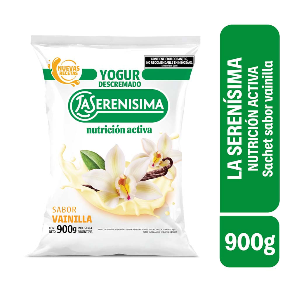 Yogurt Sabor Vainilla Descremado 900 Grs La Serenisima