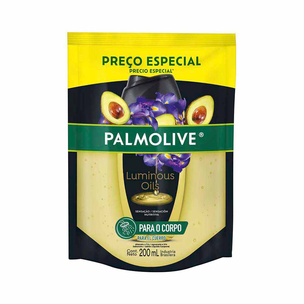 Jabón Líquido Luminous Oils Aguacate y Iris 200 Ml Palmolive