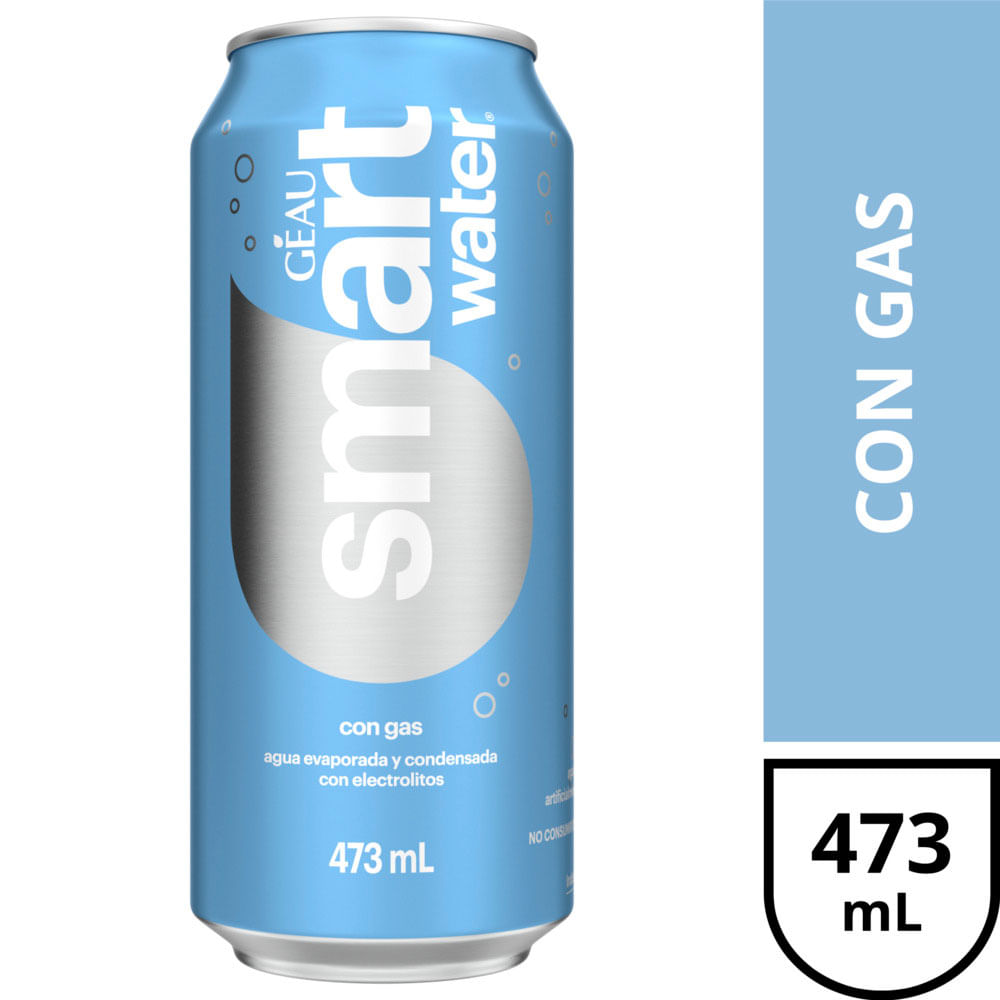 Agua Smart Water Con Gas 473cc