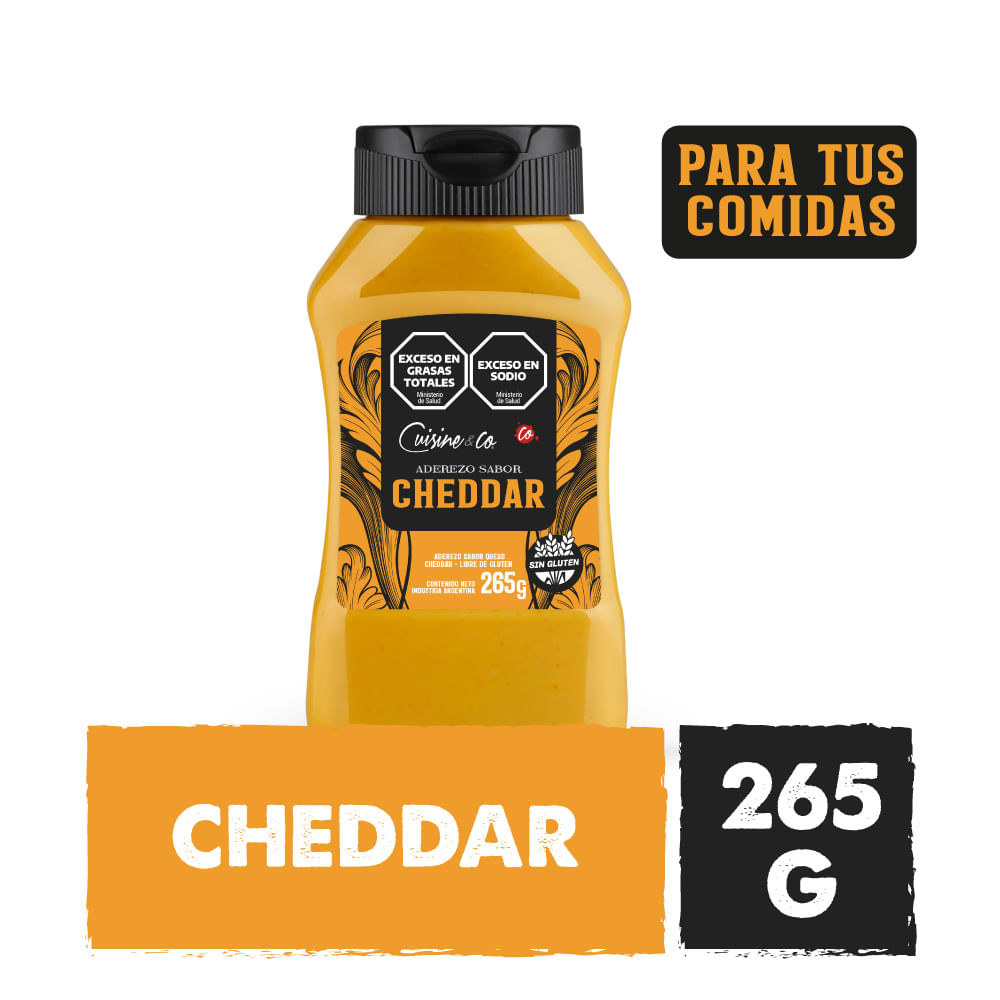 Aderezo Sabor Cheddar x 265 Grs Cuisine & Co