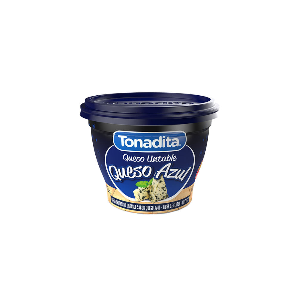 Queso Untable Sabor Azul 180 Grs Tonadita