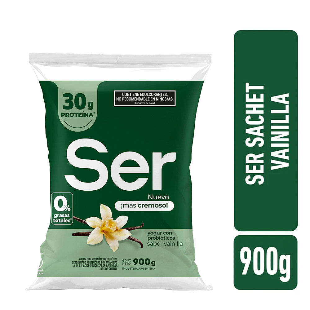 Yogurt Sabor Vainilla Descremado 900 Grs Ser