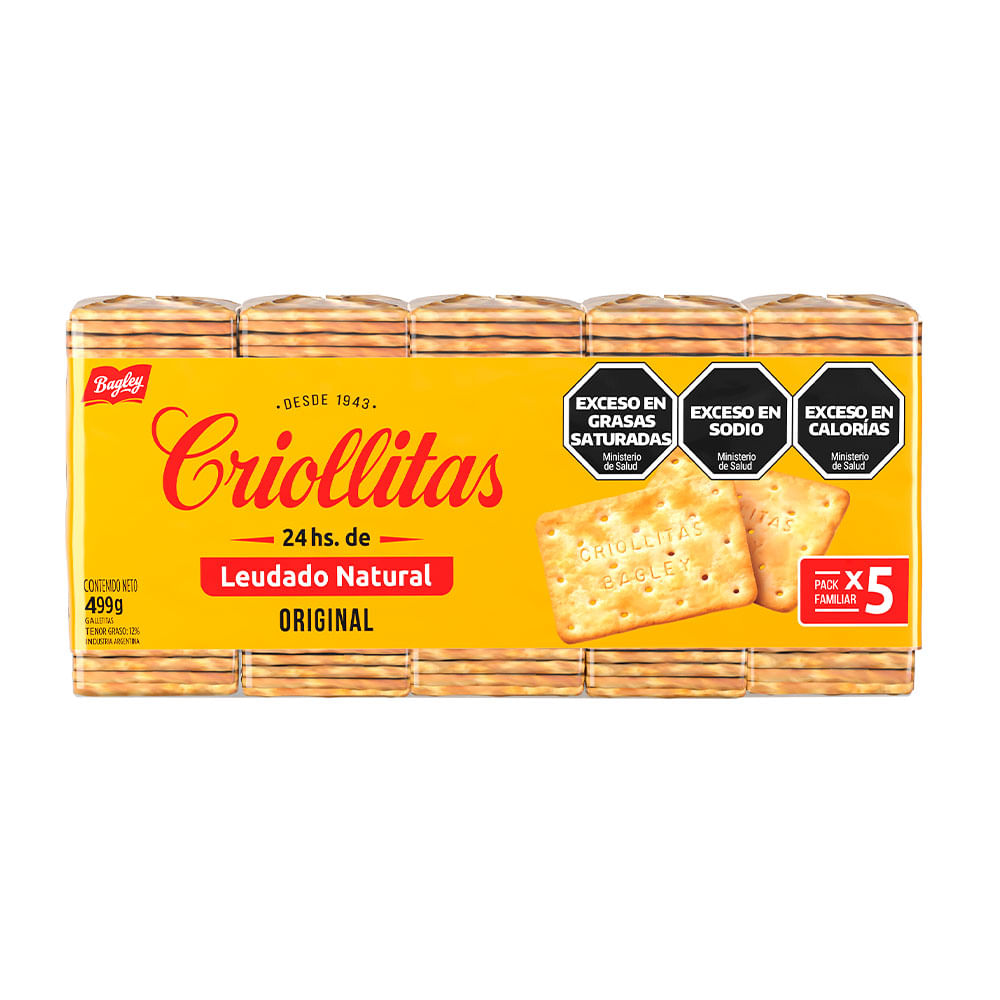 Galletitas Criollitas 499 Gr