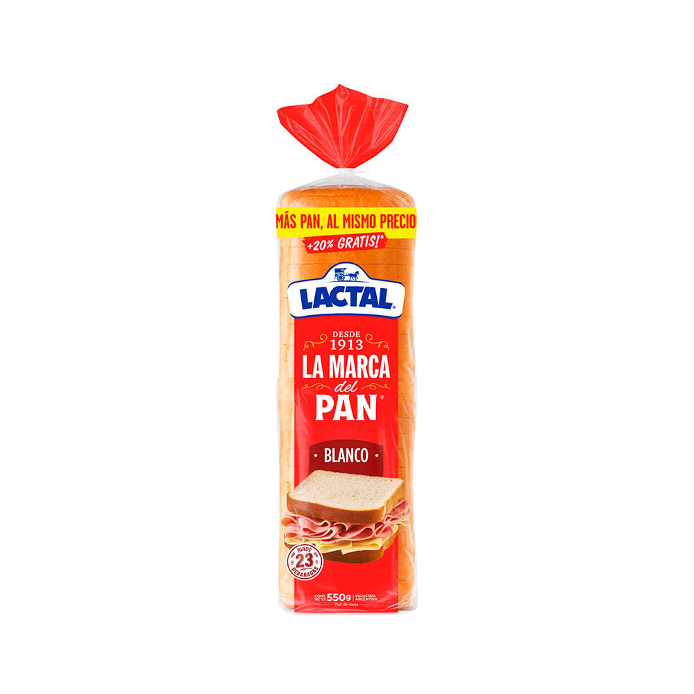 Pan Lactal Blanco X 550 Gr