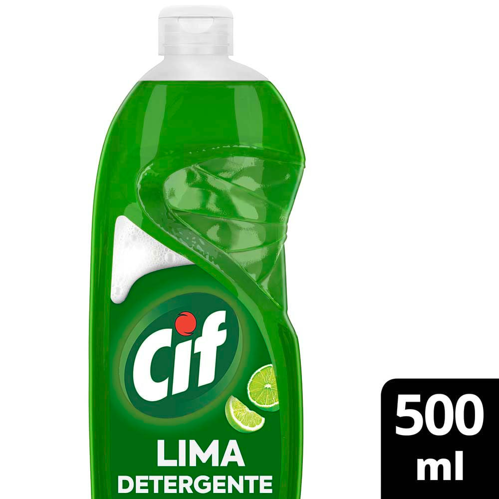 Detergente para Lavavajillas Bioactive Lima 500 Ml Cif