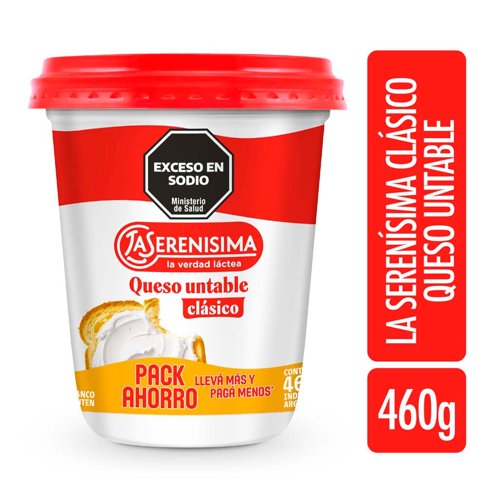 Queso Clásico Libre De Gluten X 460 Gr La Serenísima