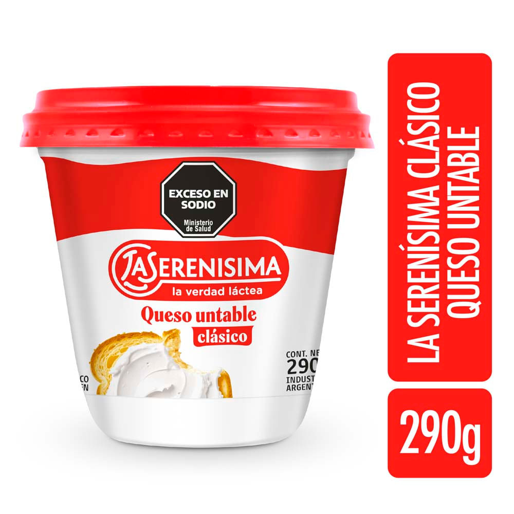 Queso Crema Blanco 290 Grs La Serenísima Clásico