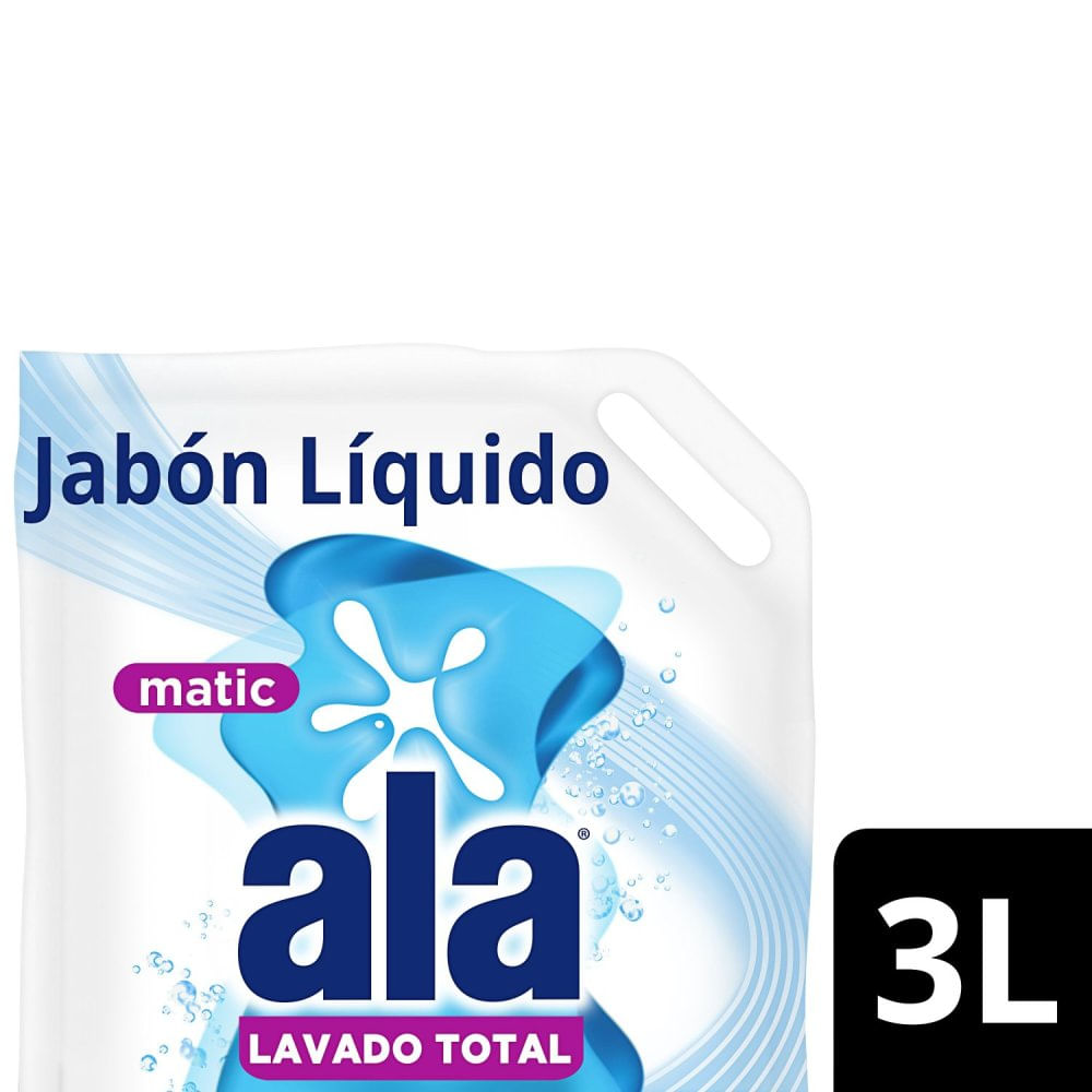 Jabón Líquido Máxima Blancura 3 Lts Ala