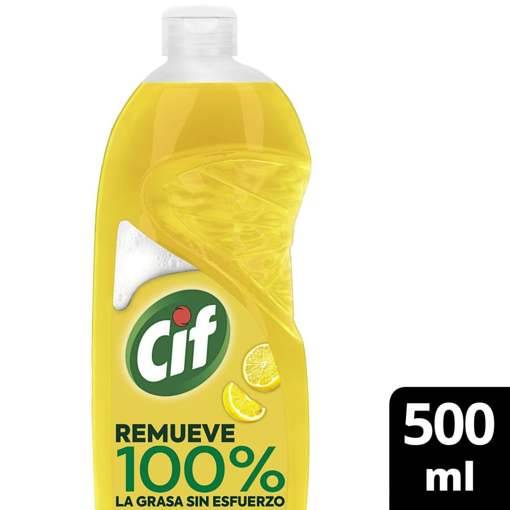 Detergente para Lavavajillas Limón 500 Ml Cif